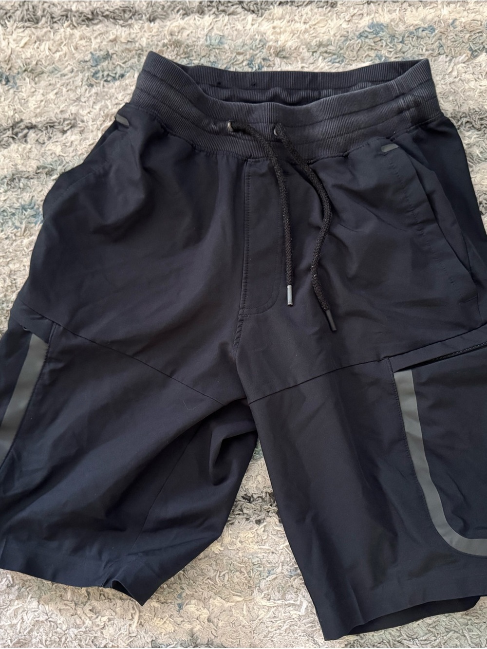 Under Armour Black Men's Performance Sweatshorts with Reflective Trim